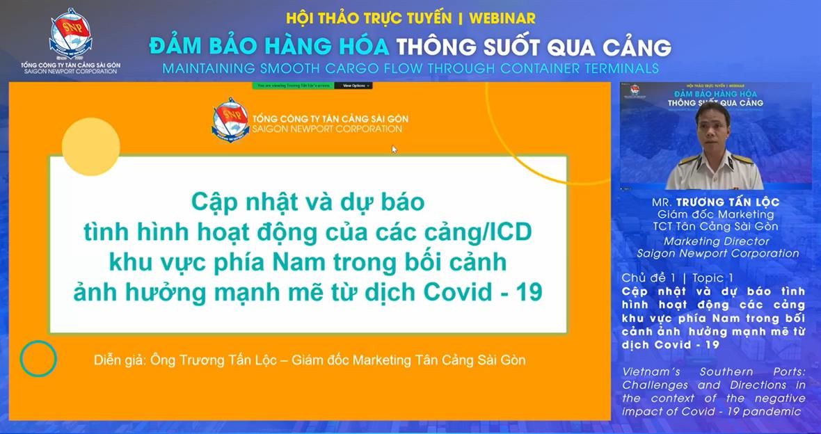 Ông Trương Tấn Lộc – Giám đốc Marketing/TCT TCSG trình bày chủ đề
