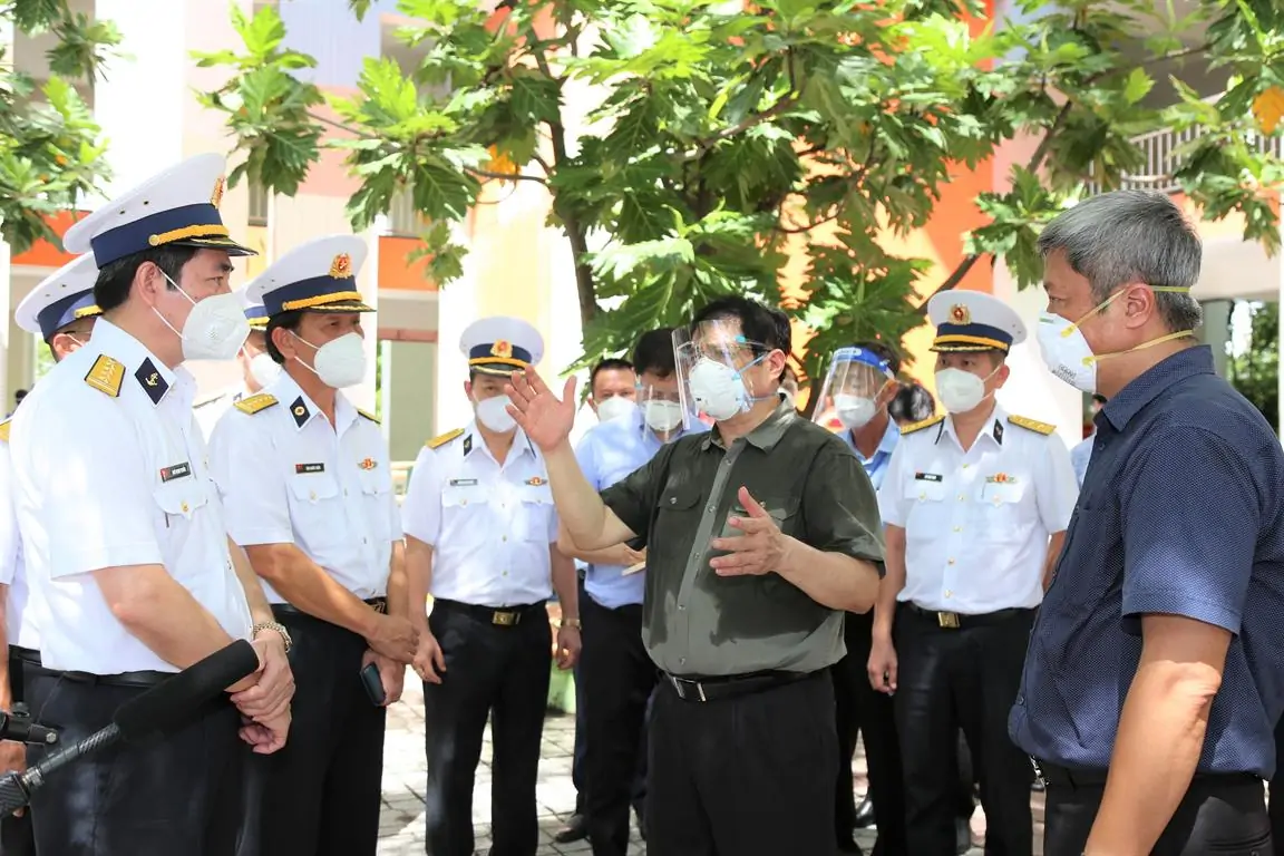 Thủ tướng Chính phủ Phạm Minh Chính chỉ đạo Tân cảng Sài Gòn tiếp tục thực hiện tốt công tác phòng, chống dịch và duy trì sản xuất thông suốt.