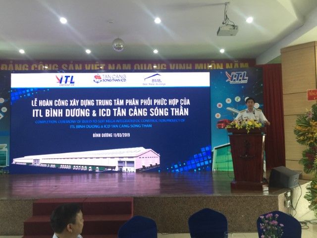 Đại tá Ngô Minh Thuấn – TGĐ TCT Tân Cảng Sài Gòn phát biểu