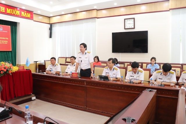 Đại tá Ngô Minh Thuấn – Tổng Giám đốc TCT TCSG phát biểu
