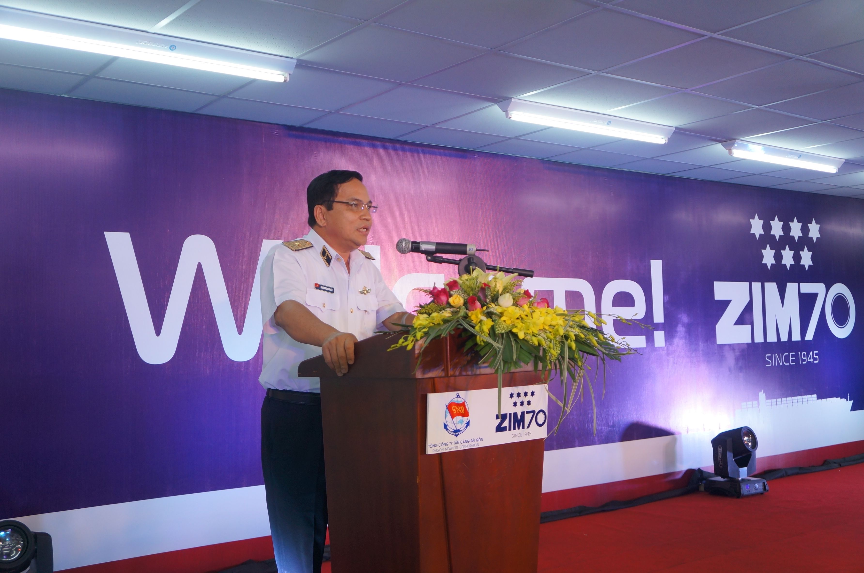 Chuẩn Đô đốc Nguyễn Đăng NGhiêm - TGĐ TCSG - phát biểu chúc mừng