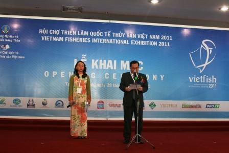 Mr. Luong Le Phuong – Deputy Minister of Agriculture and Rural Development spoke at Vietfish 2011