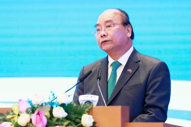 Thủ tướng Nguyễn Xuân Phúc phát biểu tại lễ ký kết