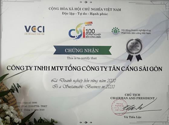 SNP - Top 100 Doanh nghiệp Bền vững (2020)