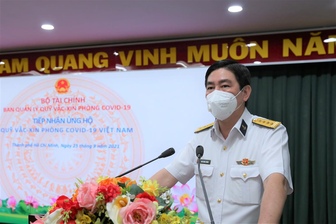 Đại tá Ngô Minh Thuấn phát biểu