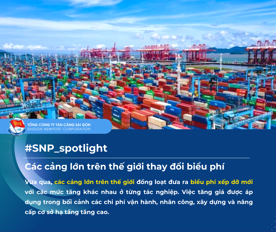 [#SNP_SPOTLIGHT] INCREASING HANDLING CHARGES OF WORLD'S PORTS