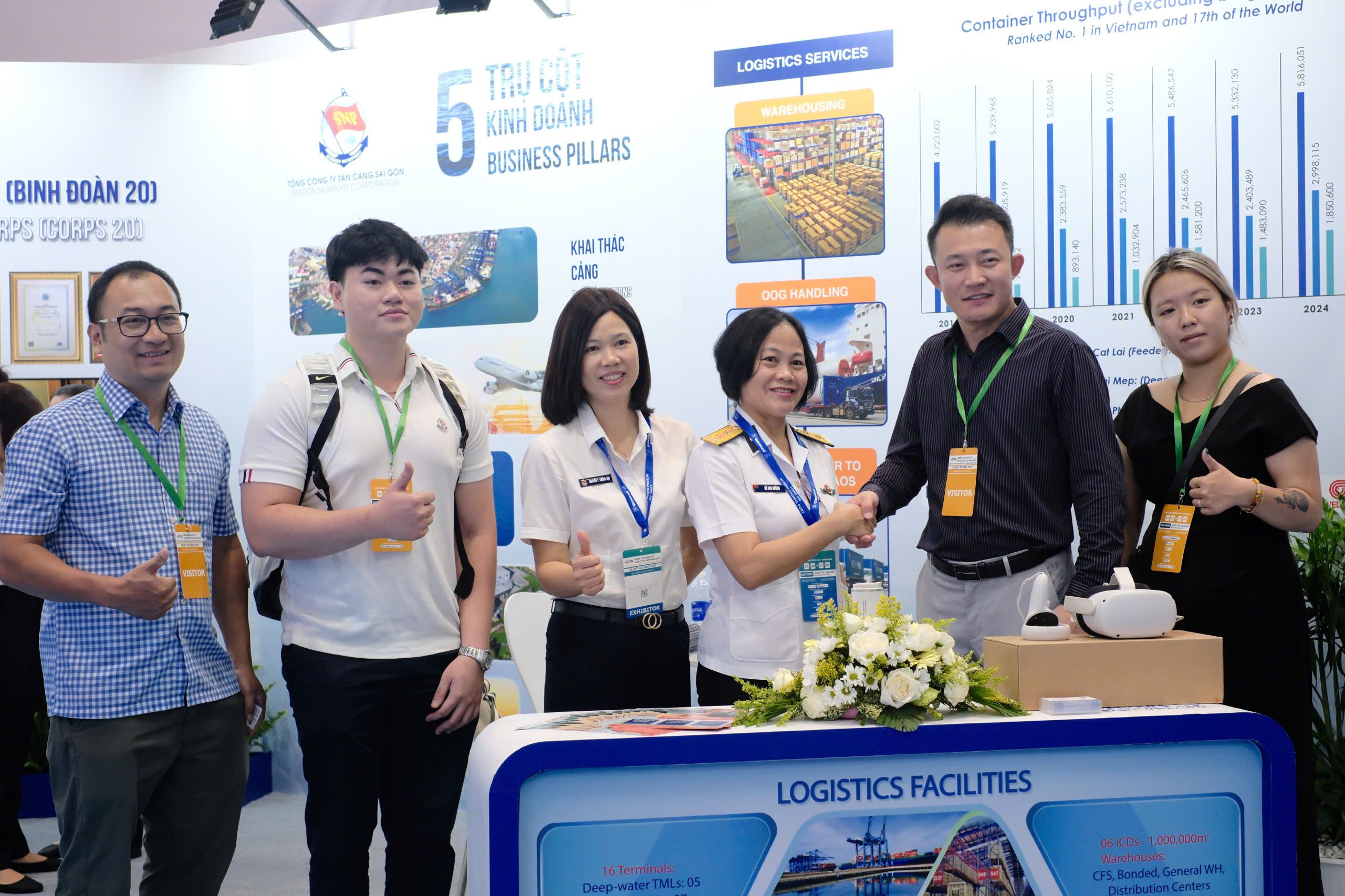 Tiếp đón khách hàng, đối tác đến tham quan và kết nối tại gian hàng triển lãm của TCT TCSG