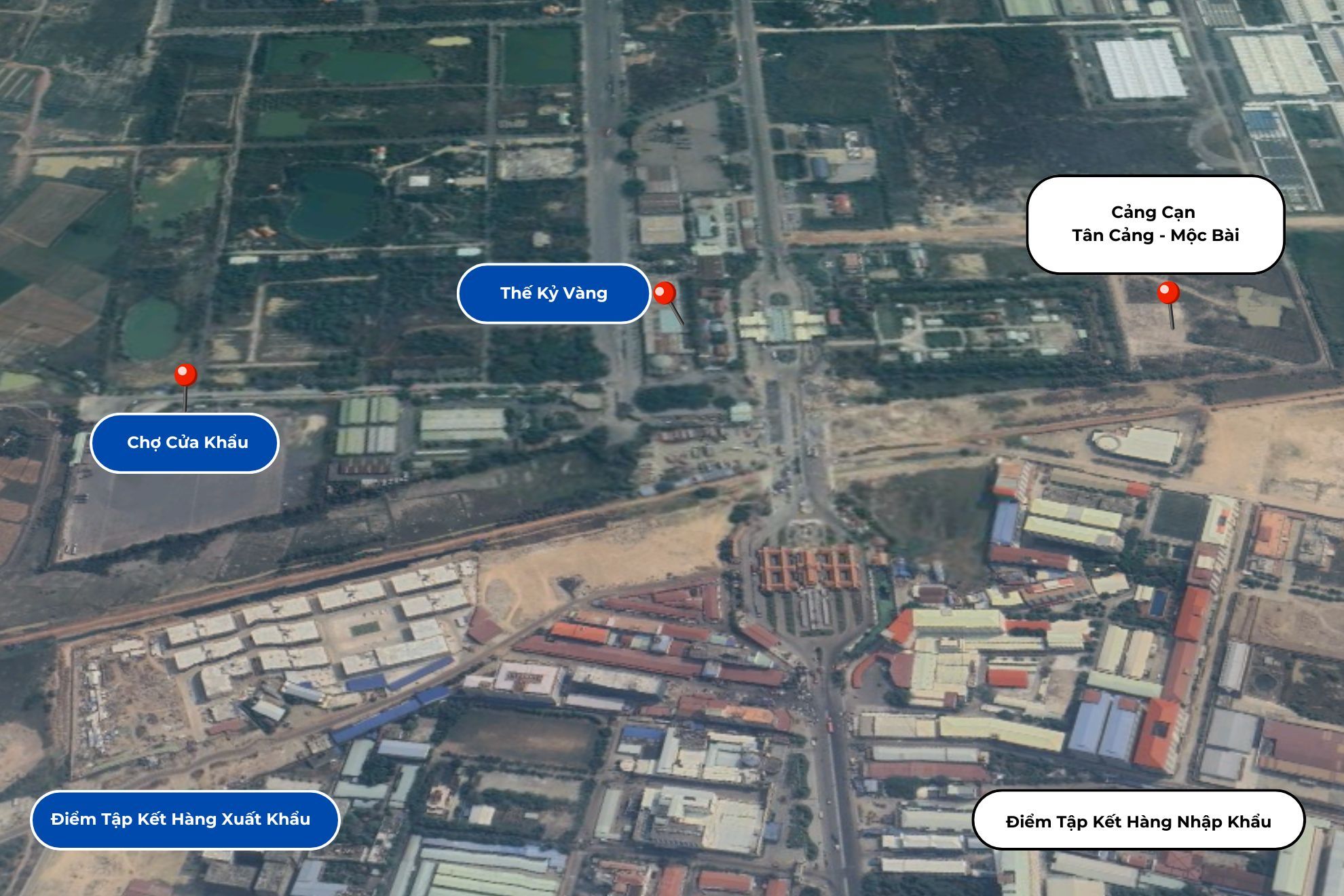 Cargo traffic routing at the border gate: A solution from Tan Cang - Moc Bai Dry Port to enhance cross-border logistics connectivity.