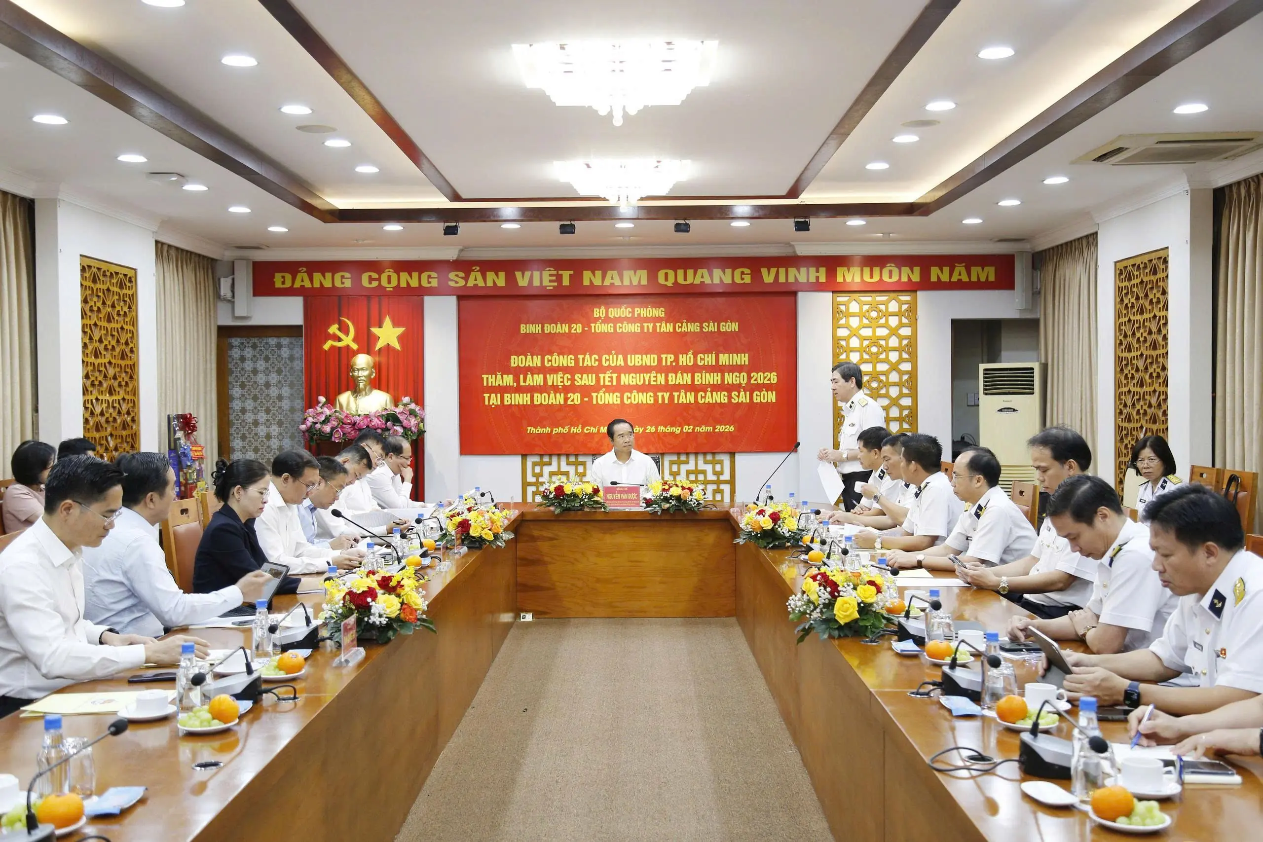 Chủ tịch UBND TP Hồ Chí Minh thăm và làm việc tại Binh đoàn 20