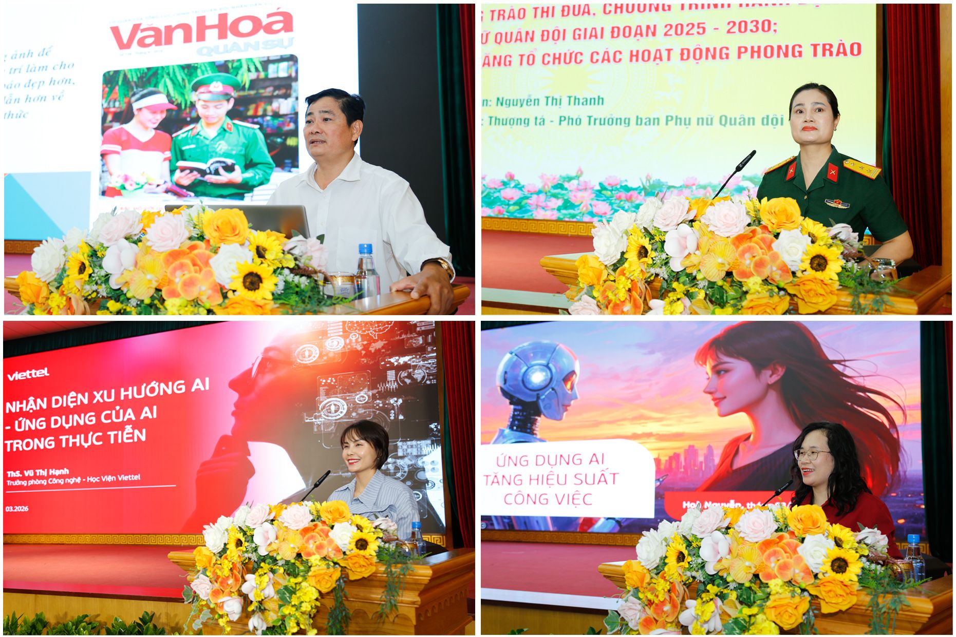 Các giảng viên, diễn giả chia sẻ các chuyên đề