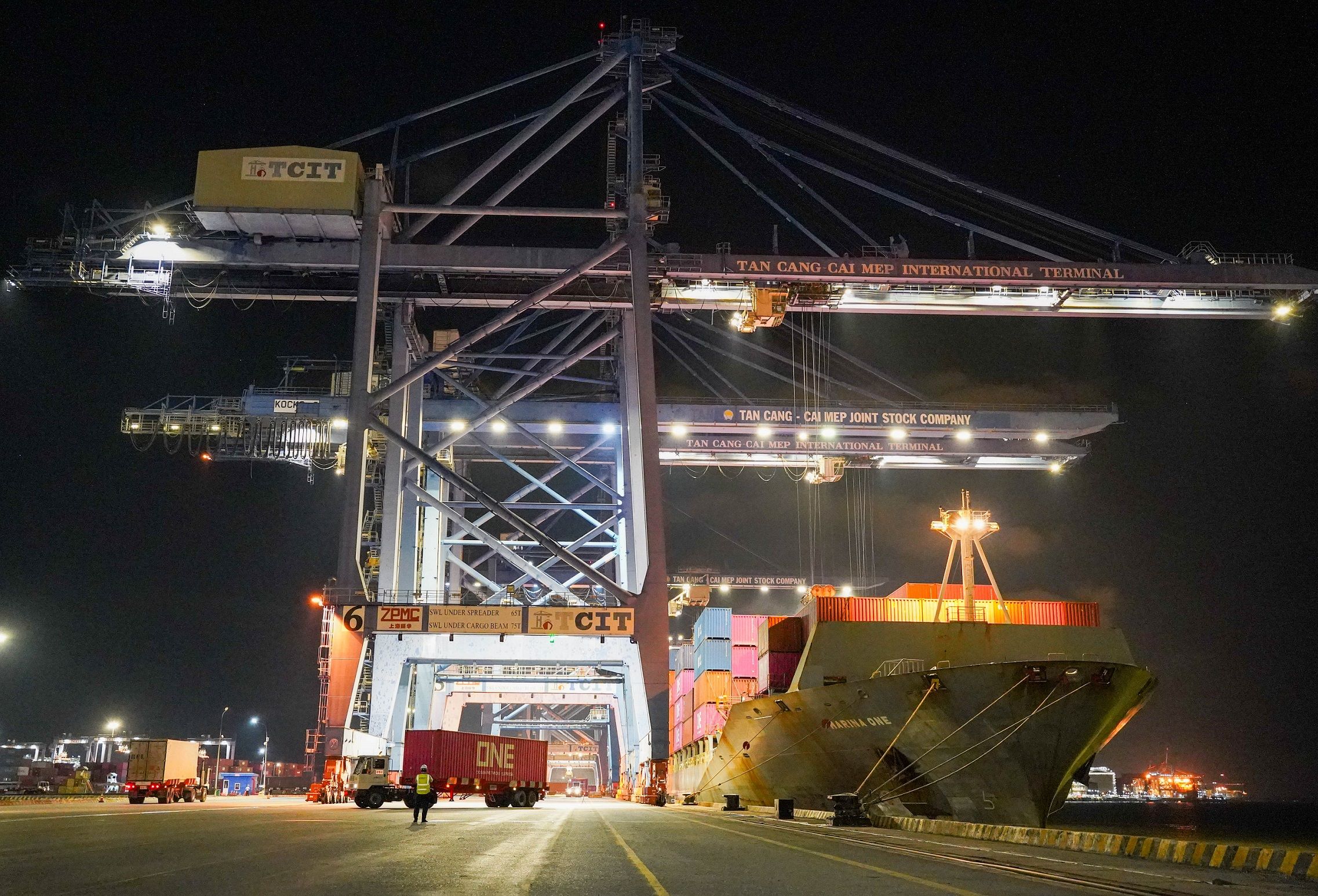 Cảng Quốc Tế Tân Cảng – Cái Mép (TCIT) chào đón tuyến dịch vụ CTP của Hãng tàu ONE - Tăng cường liên kết trong mạng lưới vận tải Nội Á