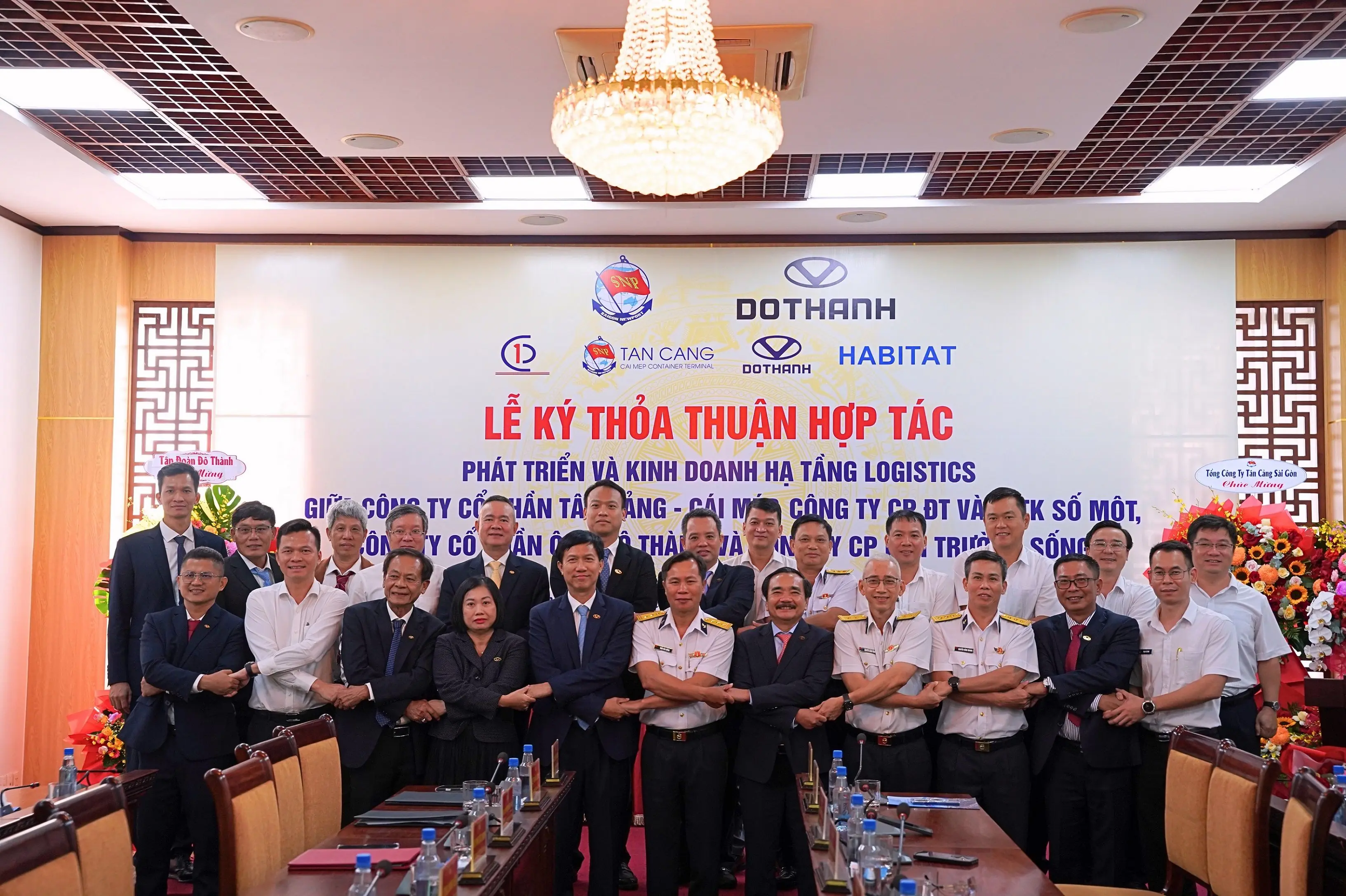 Công ty CP Tân Cảng – Cái Mép ký kết thỏa thuận hợp tác phát triển và kinh doanh hạ tầng logistics với IDC1, Habitat và Đô Thành Auto