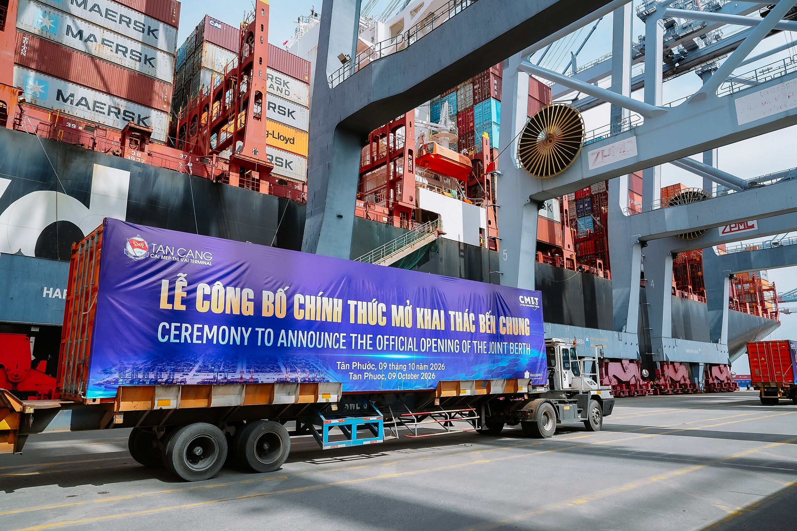 Bến chung TCTT - CMIT chính thức khai thác và vận hành thương mại
