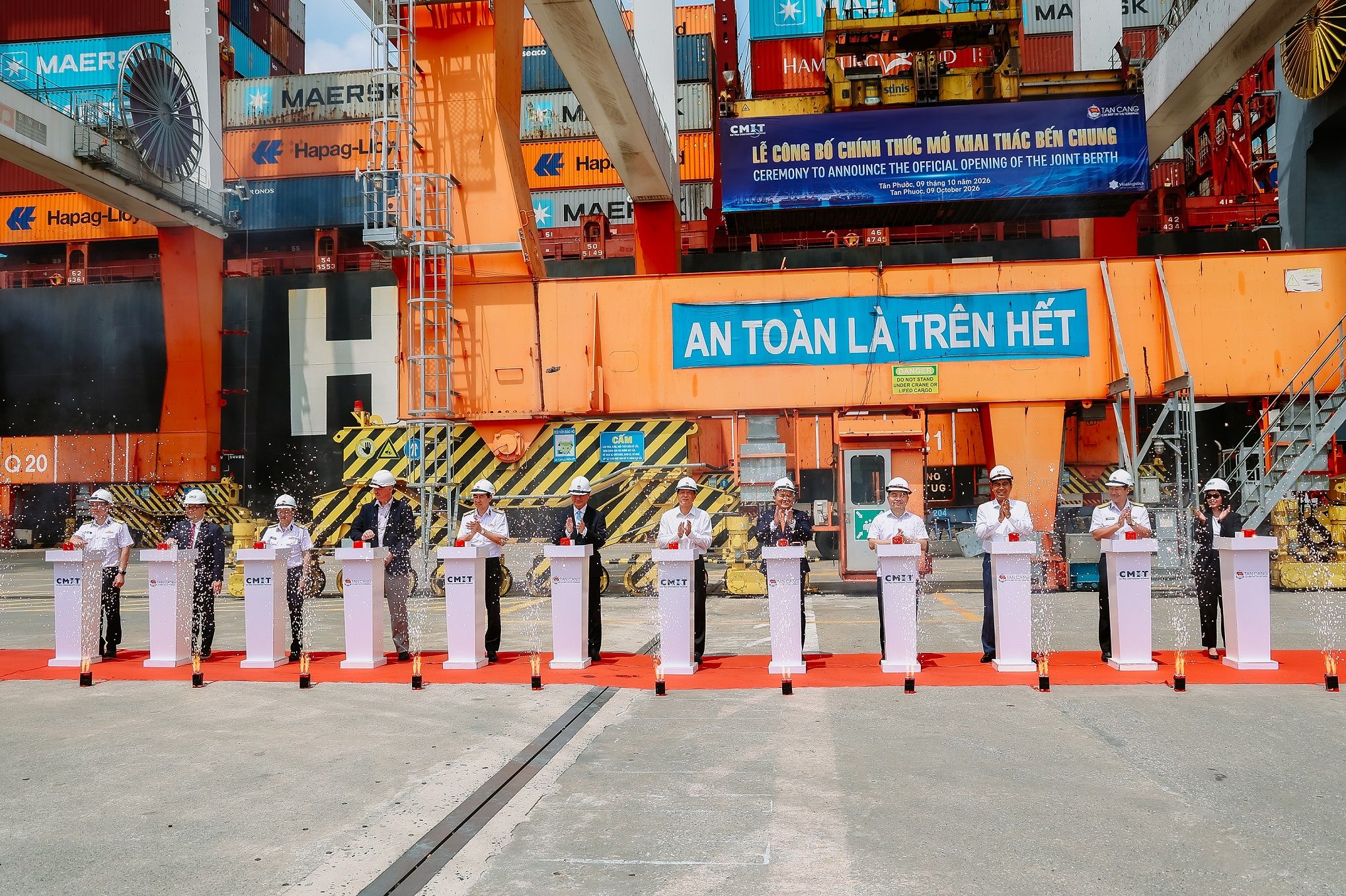 TCTT – CMIT chính thức vận hành thương mại Bến chung - Mở dư địa tăng trưởng gần 900.000 TEU/năm cho Cái Mép - Thị Vải