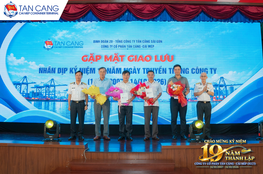 Công ty cổ phần Tân Cảng - Cái Mép (TCCT) kỷ niệm 19 năm ngày truyền thống - khơi nguồn tri ân, vững bước vươn xa